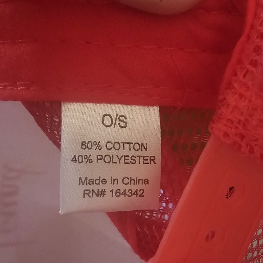 Alexus Bendel Red and White Women's Trucker Hat - Picture 4 of 4